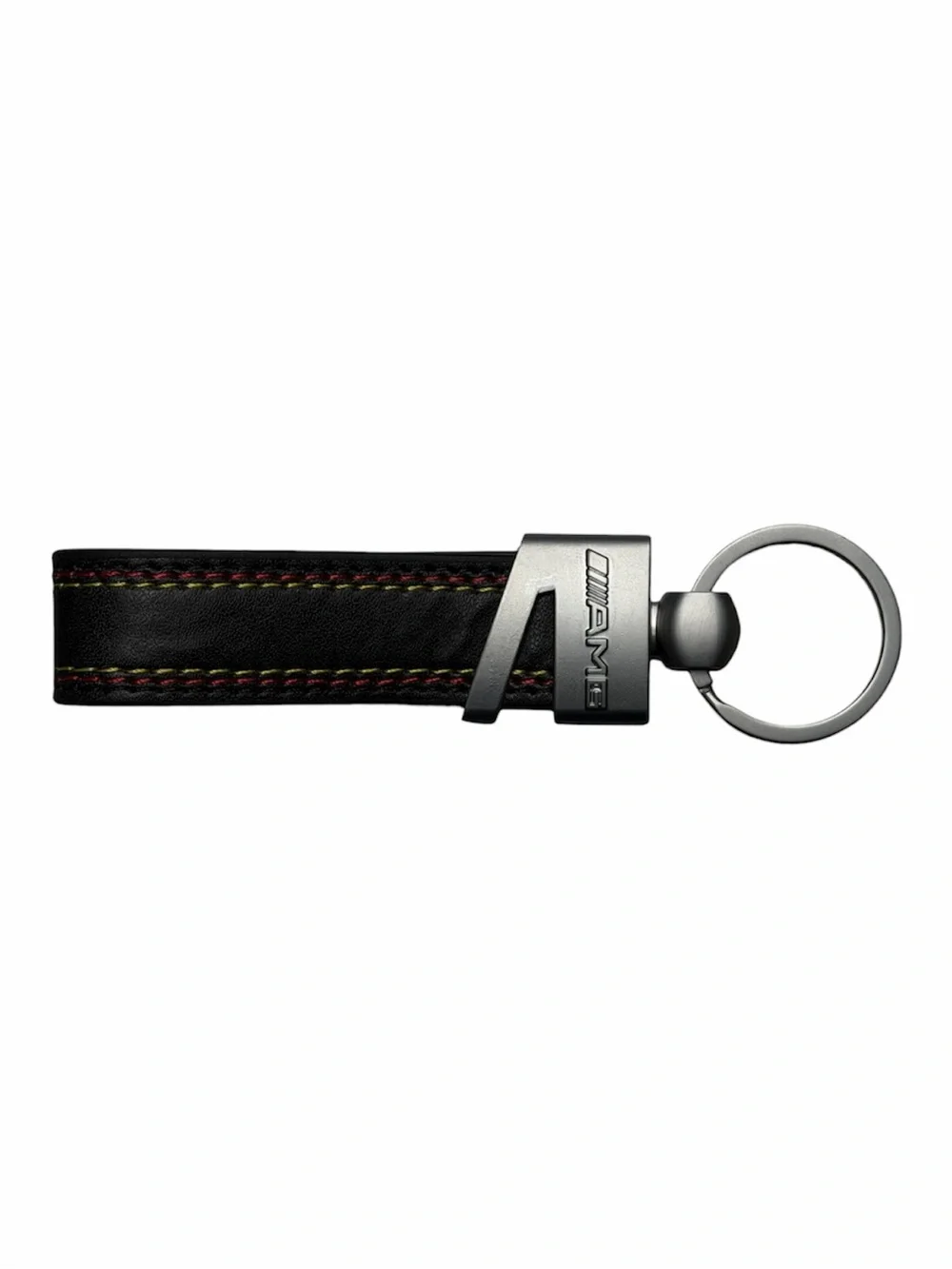 Mercedes AMG Black Leather Keychain